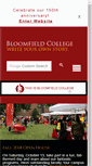 Mobile Screenshot of bloomfield.edu